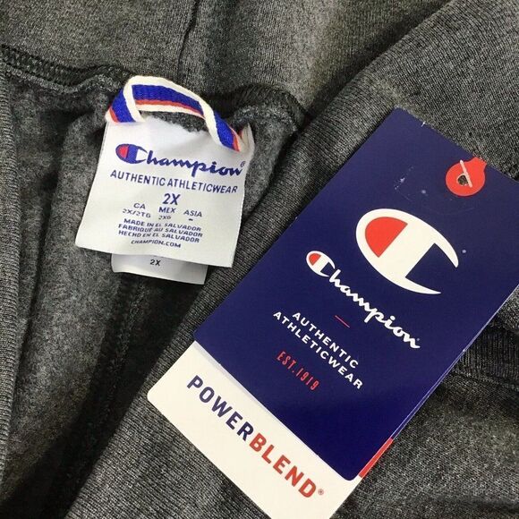 New Champion Pull On Jogger Power Blend Activewear Gray Women's Plus 2X - Picture 3 of 8